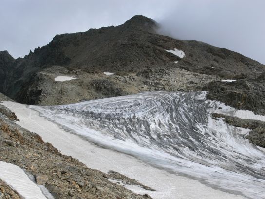 313. Ledovec před vrcholem Petzeck
