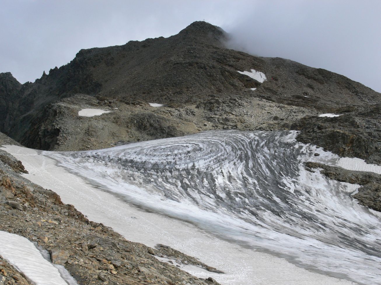 313. Ledovec před vrcholem Petzeck
