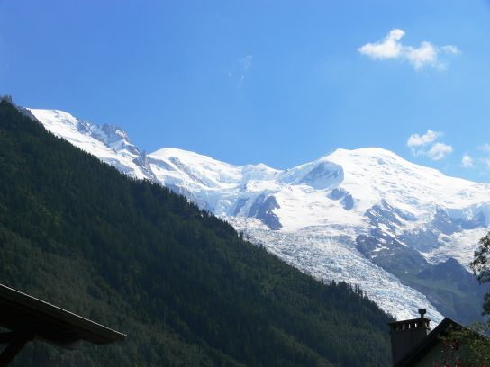 24. Výhled z Grands Montets na Mont Blanc
