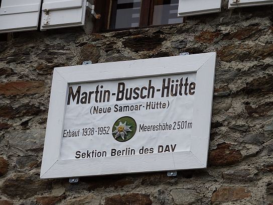 74. Detail chaty Martin Busch Hütte
