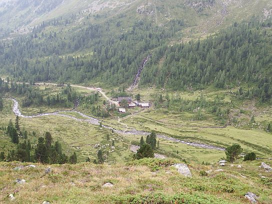 100. Pohled na Lienzer Hütte
