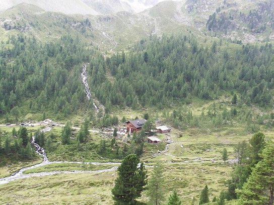 97. Pohled na Lienzer Hütte
