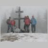 46. Skupinové foto u kříže na vrcholu Velkého Javorníku
